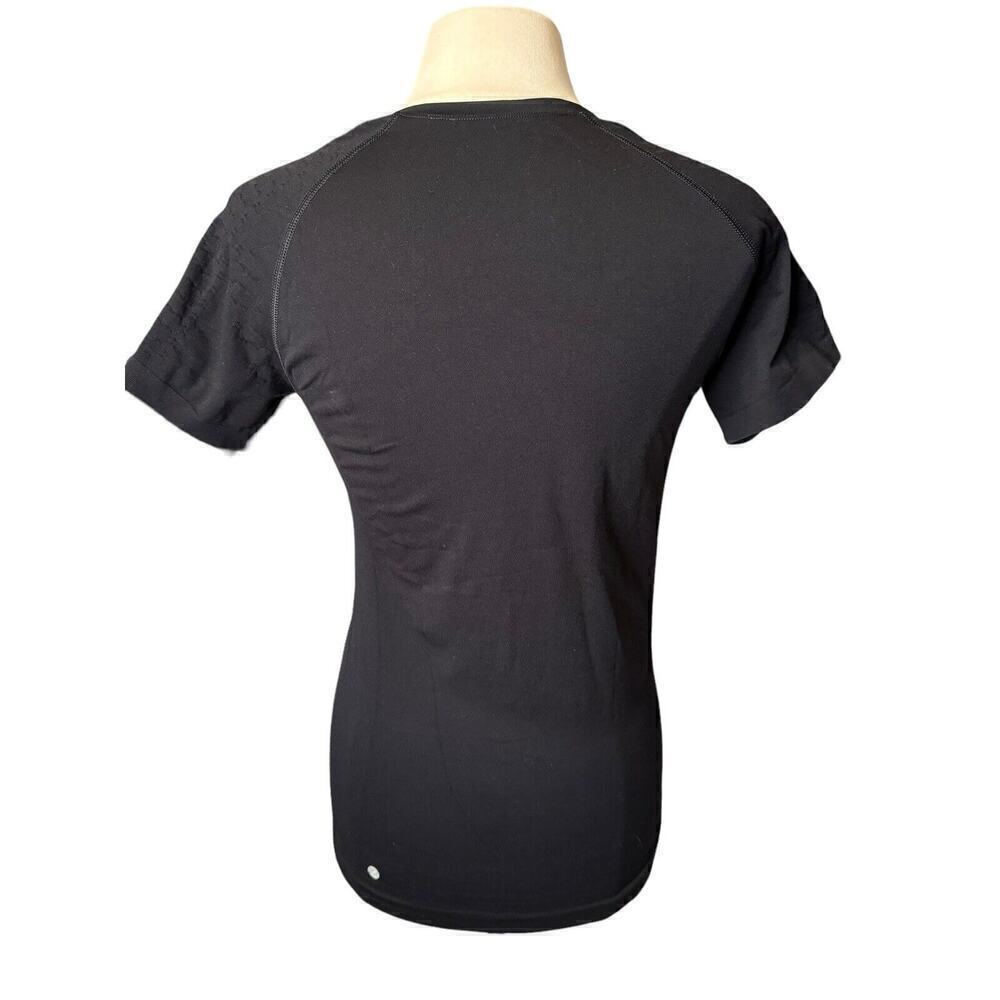 Zella Black Compression Activewear Small Shirt Short Sleeve Gym Workout Running - Picture 5 of 8